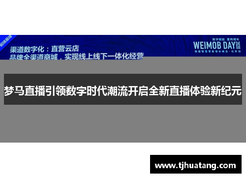 梦马直播引领数字时代潮流开启全新直播体验新纪元